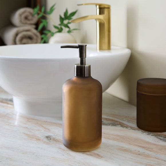 Hotel Small Glass Soap Dispenser - image 1