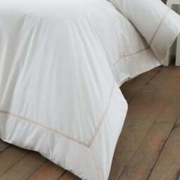 Bianca Contrast Trim 100% Cotton Duvet Cover & Pillowcase Set - thumbnail 5