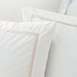 Bianca Contrast Trim 100% Cotton Duvet Cover & Pillowcase Set - thumbnail 4