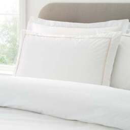 Bianca Contrast Trim 100% Cotton Duvet Cover & Pillowcase Set - thumbnail 2