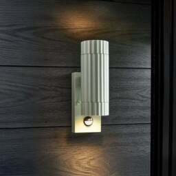 Georgi Ribbed 2 Light PIR Outdoor Wall Light - thumbnail 2