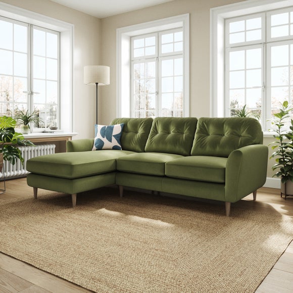 Sven Opulent Velvet Large Corner Chaise Sofa - image 1