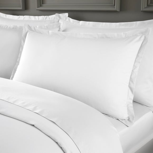 Hotel Cotton Sateen 400 Thread Count Oxford Pillowcase Pair - image 1