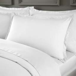 Hotel Cotton Sateen 400 Thread Count Oxford Pillowcase Pair