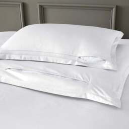 Hotel Cotton Sateen 400 Thread Count Oxford Pillowcase Pair - thumbnail 2