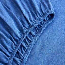 Elements 100% Cotton Jersey Plain Fitted Sheet - thumbnail 4
