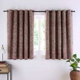 Everson Boucle Eyelet Curtains - thumbnail 5