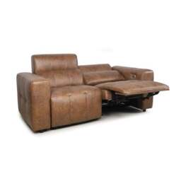 Akari Quilted Faux Leather Power Recliner 2 Seater Sofa - thumbnail 6