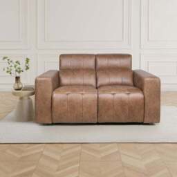 Akari Quilted Faux Leather Power Recliner 2 Seater Sofa - thumbnail 2