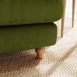 Martha Matte Plush Velvet Corner Chaise Sofa - thumbnail 4