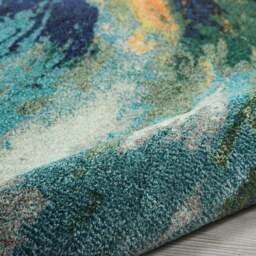 Multi Coloured Celestial Wave Rug - thumbnail 4