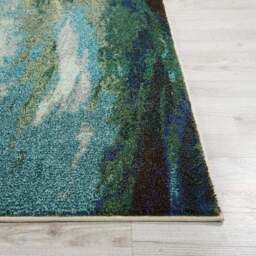 Multi Coloured Celestial Wave Rug - thumbnail 5