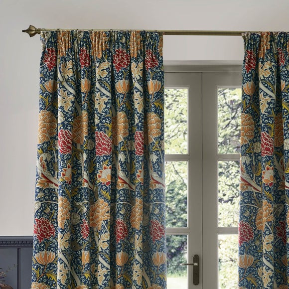 Morris & Co. Cray Chenille Pencil Pleat Curtains - image 1