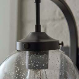Twain Outdoor Globe Glass Wall Light - thumbnail 3