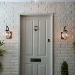 Twain Outdoor Globe Glass Wall Light - thumbnail 6