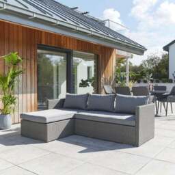 Malta Rattan Garden Sofa Lounger Set - thumbnail 2