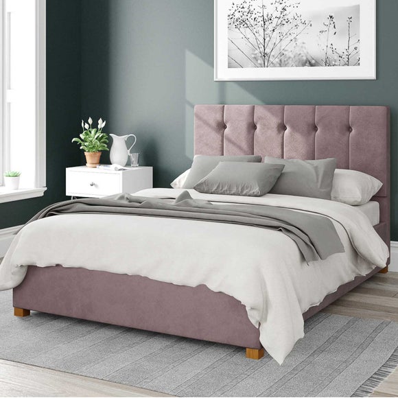 Hepburn Plush Velvet Ottoman Bed Frame - image 1