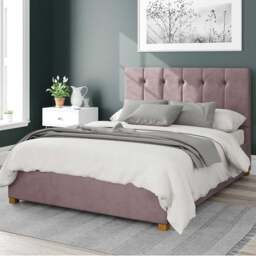 Hepburn Plush Velvet Ottoman Bed Frame - thumbnail 1