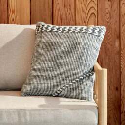 Set of 3 Sage and White Plait Square Scatter Cushions - thumbnail 6