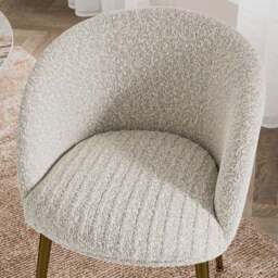 Bella Dining Chair, Boucle - thumbnail 4
