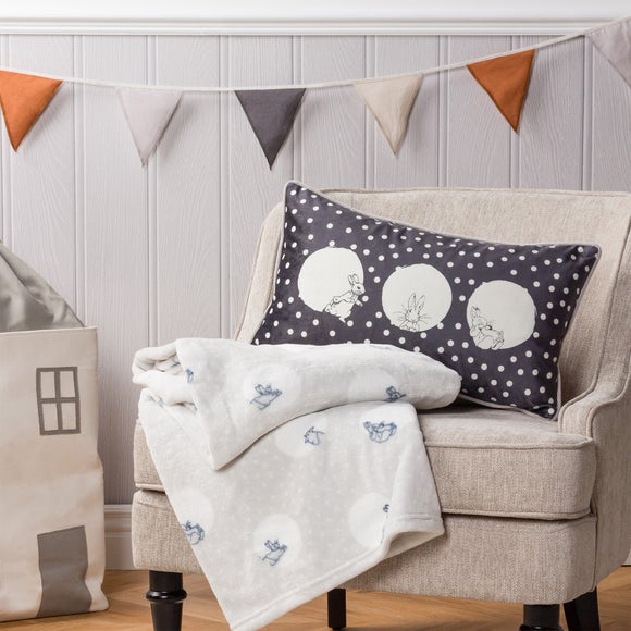 Peter Rabbit Spot Me Grey Cushion - image 1