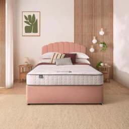 Silentnight Divan Bed With Velvet Merlin Headboard and 800 Pocket Sprung Mattress - thumbnail 2