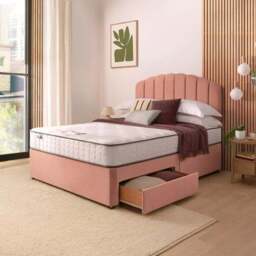 Silentnight Divan Bed With Velvet Merlin Headboard and 800 Pocket Sprung Mattress - thumbnail 3