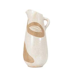 Colly Reactive Striped Stoneware Jug Vase - thumbnail 1