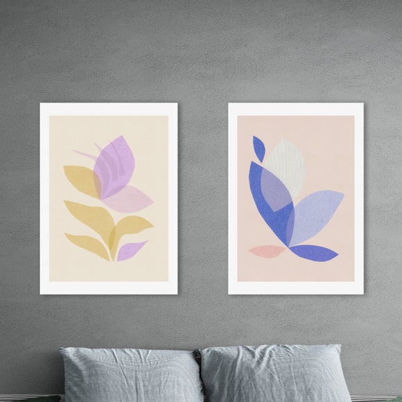 East End Prints Pastel Leaf Set of 2 Prints by Alisa Galitsyna - image 1