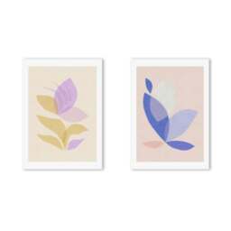 East End Prints Pastel Leaf Set of 2 Prints by Alisa Galitsyna - thumbnail 2