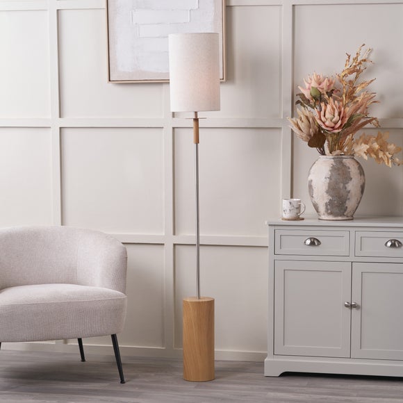 Pacific Lifestyle Bonham Wood Veneer and Metal Floor Lamp - image 1