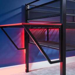 X Rocker Sanctum Gaming Mid Sleeper Bunk Bed with Desk - thumbnail 3