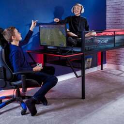 X Rocker Sanctum Gaming Mid Sleeper Bunk Bed with Desk - thumbnail 2
