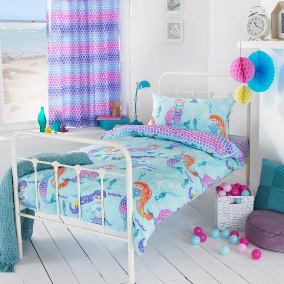 little furn. Mermaid Duvet Cover & Pillowcase Set - image 1