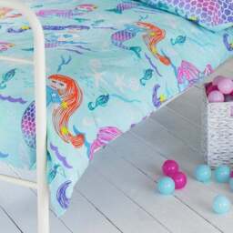 little furn. Mermaid Duvet Cover & Pillowcase Set - thumbnail 3