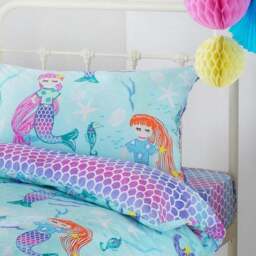 little furn. Mermaid Duvet Cover & Pillowcase Set - thumbnail 2