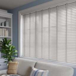 Made To Measure 50mm Slats Grey Taped Venetian Blind - thumbnail 3