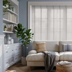 Made To Measure 50mm Slats Grey Taped Venetian Blind