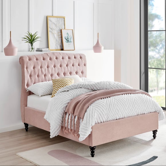 Rosa Bed Frame, Velvet - image 1