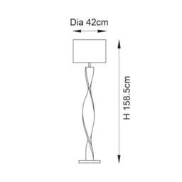 Vogue Arlam Mid Century Floor Lamp - thumbnail 6