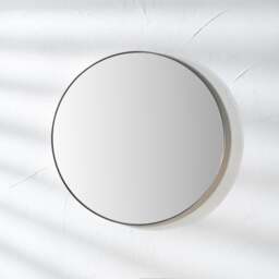 Slim Frame Round Wall Mirror - thumbnail 1
