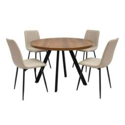 Panama Round 4 Seater Small Dining Table - thumbnail 4