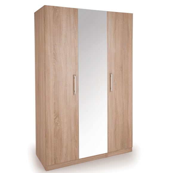 Holborn Triple Wardrobe, Mirrored - image 1