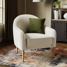 Kaspar Soft Texture Tub Chair - thumbnail 1