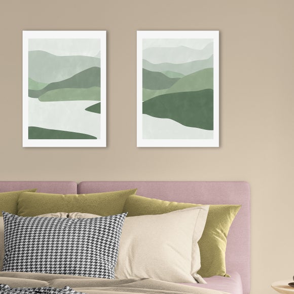 East End Prints Set of 2 Green Landscape Prints - image 1