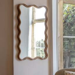 Cedar and Sage Willow Rectangle Wall Mirror - thumbnail 1