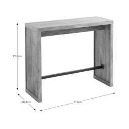 Bryant 2 Seater Bar Table, Mango Wood Effect - thumbnail 6