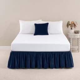 Clara Cotton Velvet Frilled Valance