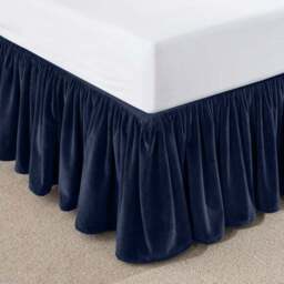 Clara Cotton Velvet Frilled Valance - thumbnail 2