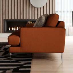 Lawson Matte Plush Velvet 2 Seater Sofa - thumbnail 2